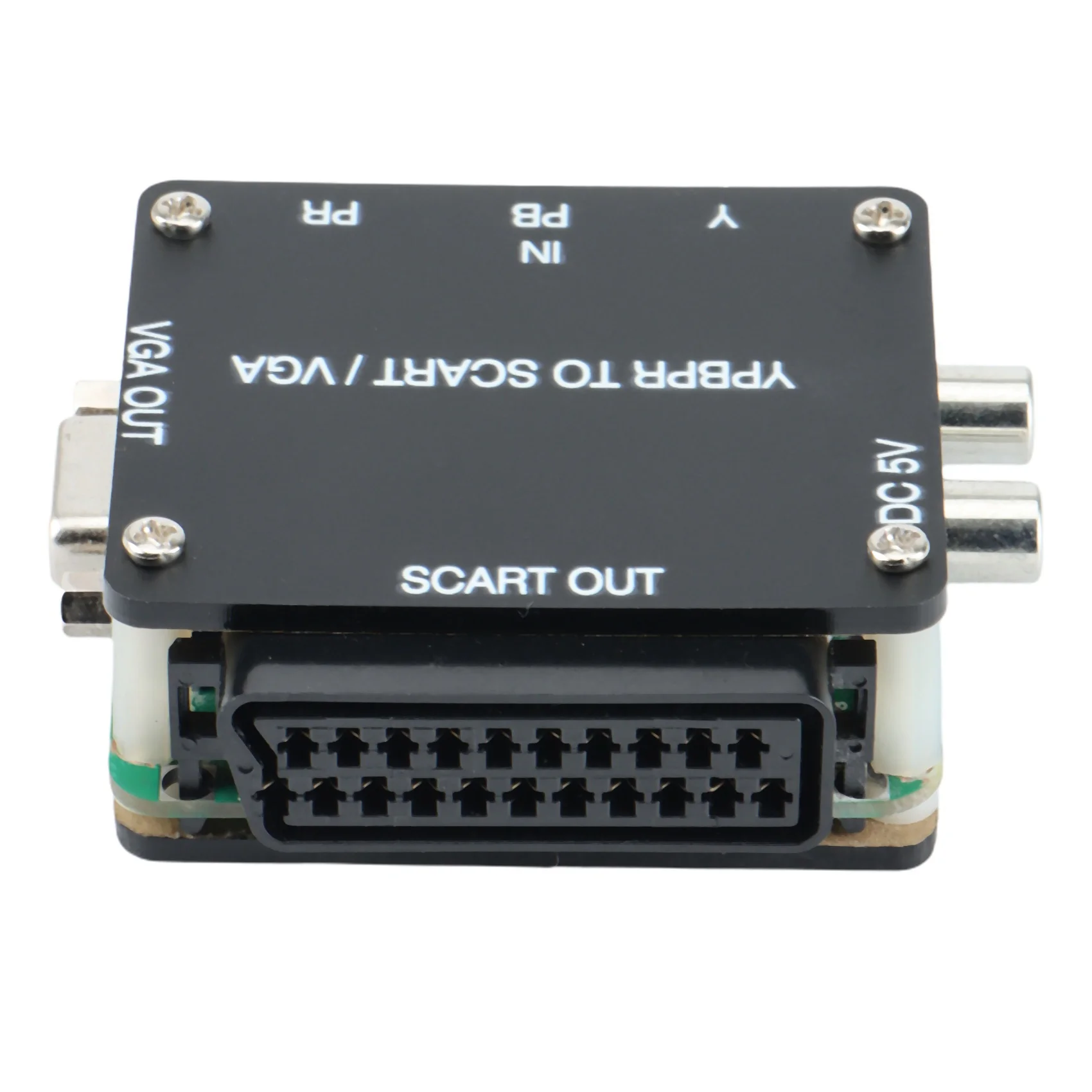 YUV TO RGBS YPBPR to SCART YPBPR TO VGA Component Transcoder Converter Game Console, RGBS to Color Difference Component