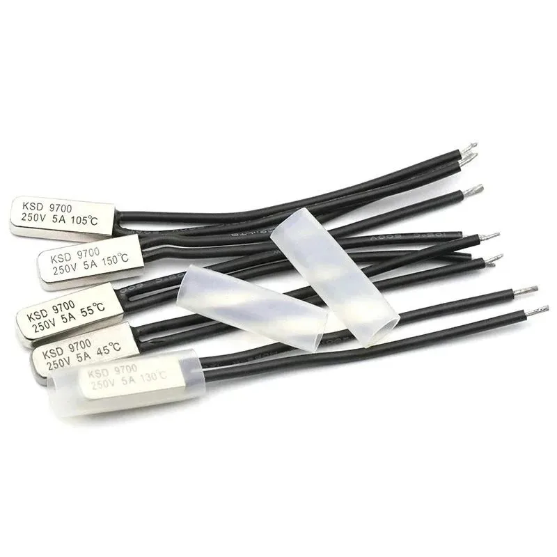 KSD9700 250V 5A 40~105 Degree Bimetal Disc Temperature Switch Normal Close Closed Thermostat Thermal Protector