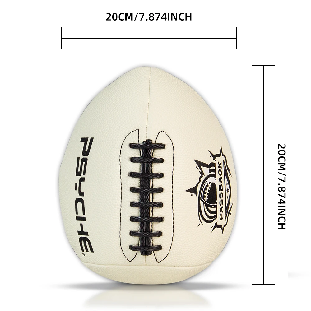 Official Size 9 PU Leather Rubber Ball Waterproof Lighted Sport American Football Night Match Glowing Training Ball view 4
