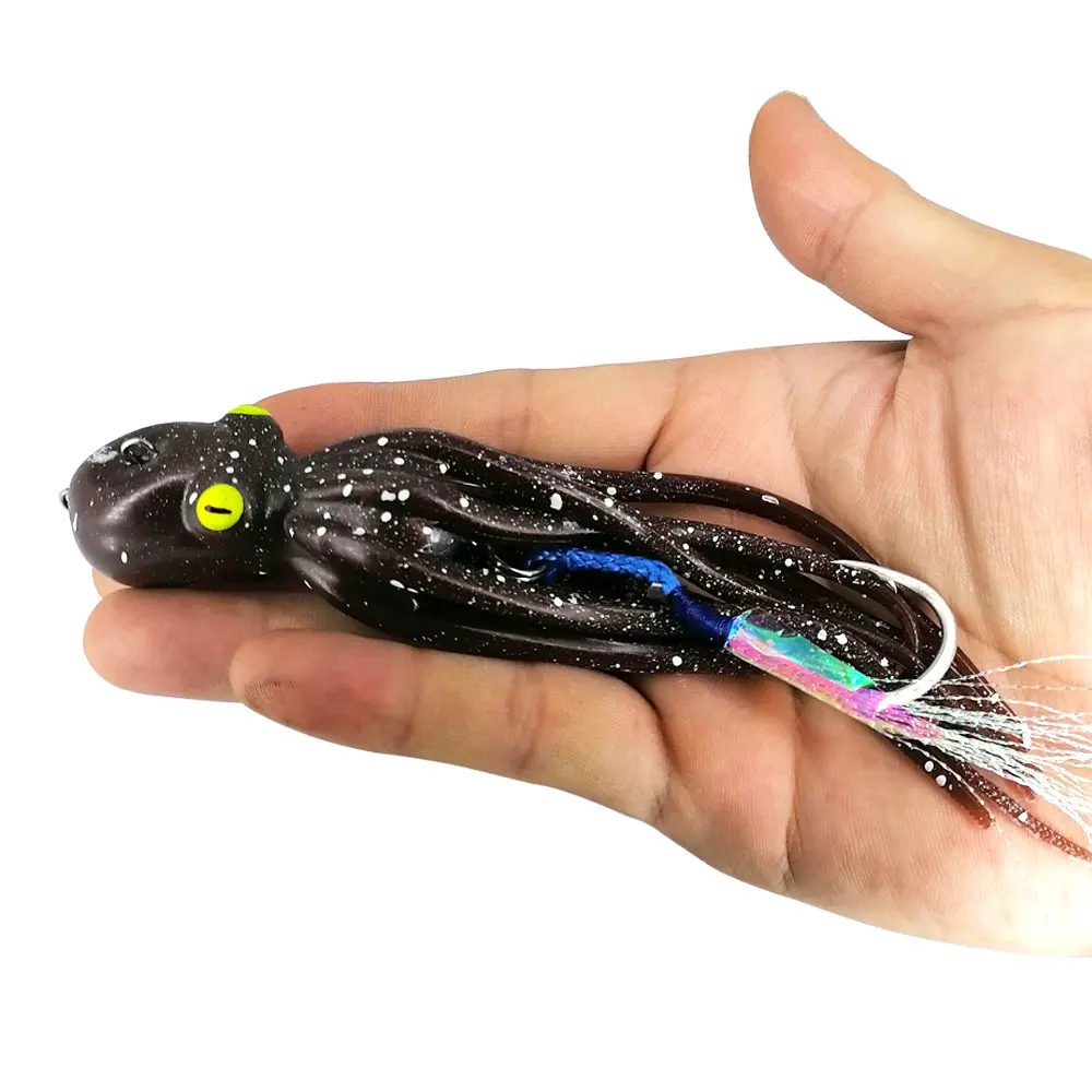 

AS 60g Trolling Bait Calamar UV Lure 1PC Squid Ink Jet Octopus Squid Skirt Angler Drag Fishing Marlin Tuna Boat Pesca Leurre