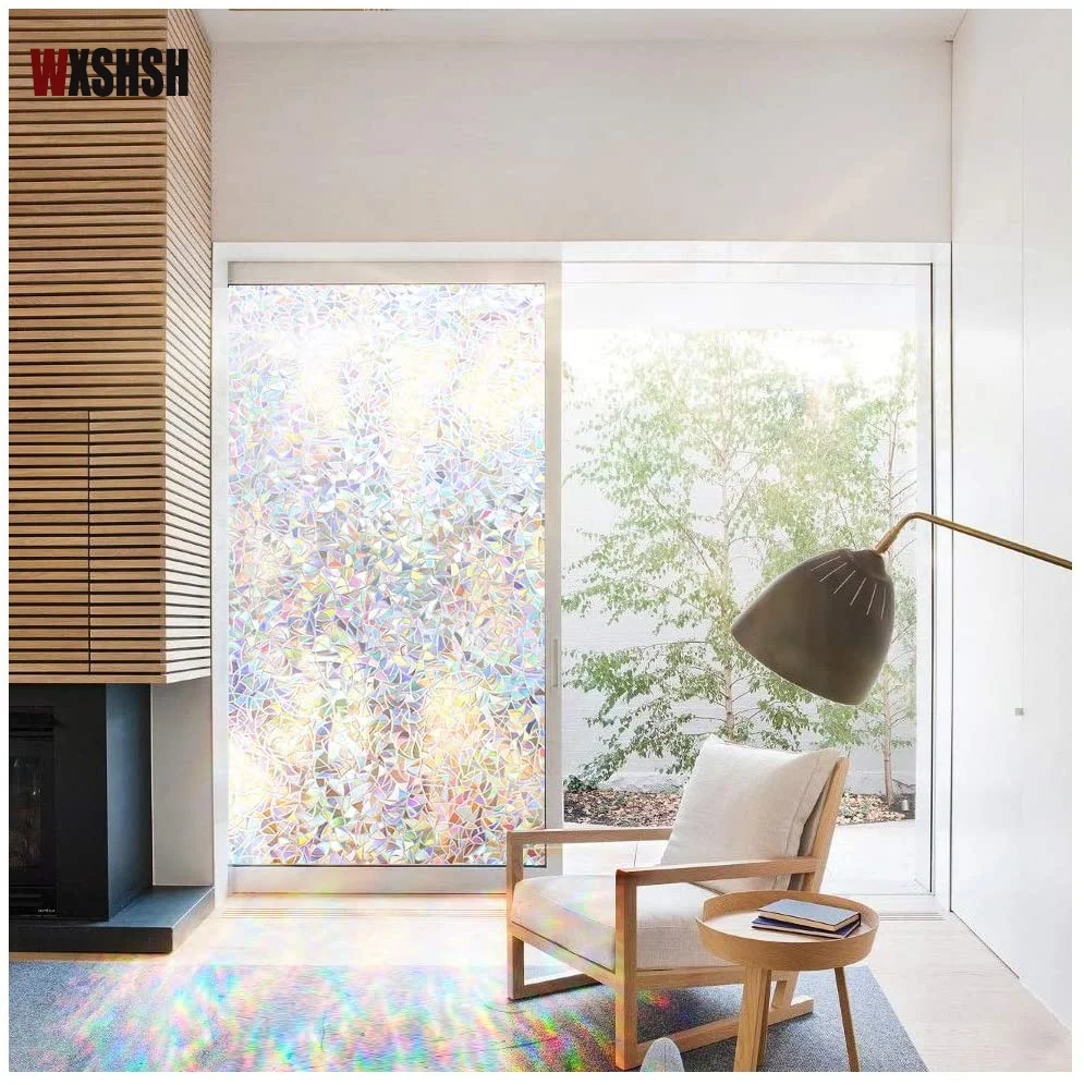 Window Film Static Cling Laser Privacy Protection Heat Control Frosted For Window Door Table Wardrobe Cabinet DIY