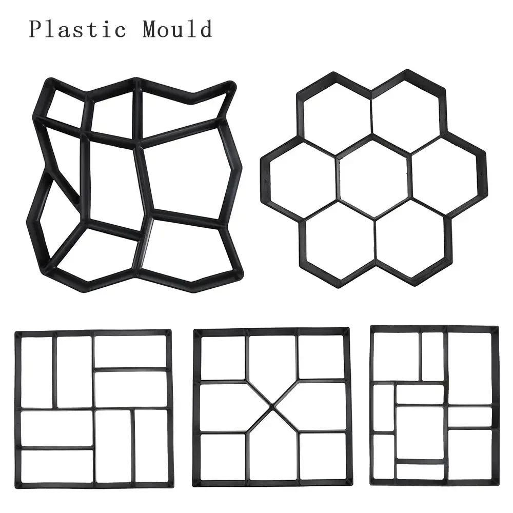 Description Picture 2 of itemDIY Path Maker Paver Molds Stone Brick Concrete Mold Concrete Cement Walk Garden Path Paving Paver Reusable Patio Molds Paviment