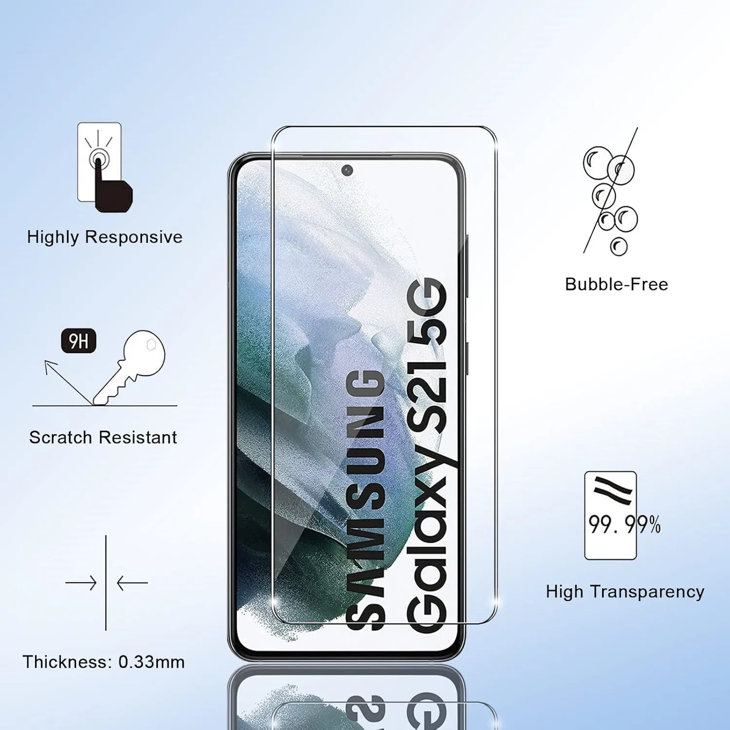 High-Definition Anti-Drop Tempered Glass Screen Protector