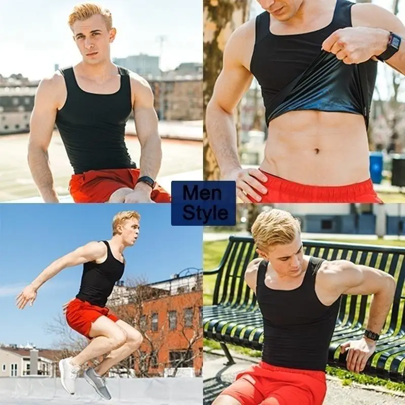 Men Gym Sportswear Sweating Clothing Weight Loss Fat Burner Fitness Sauna Sweat Suits Body Shaper sports sweat suits