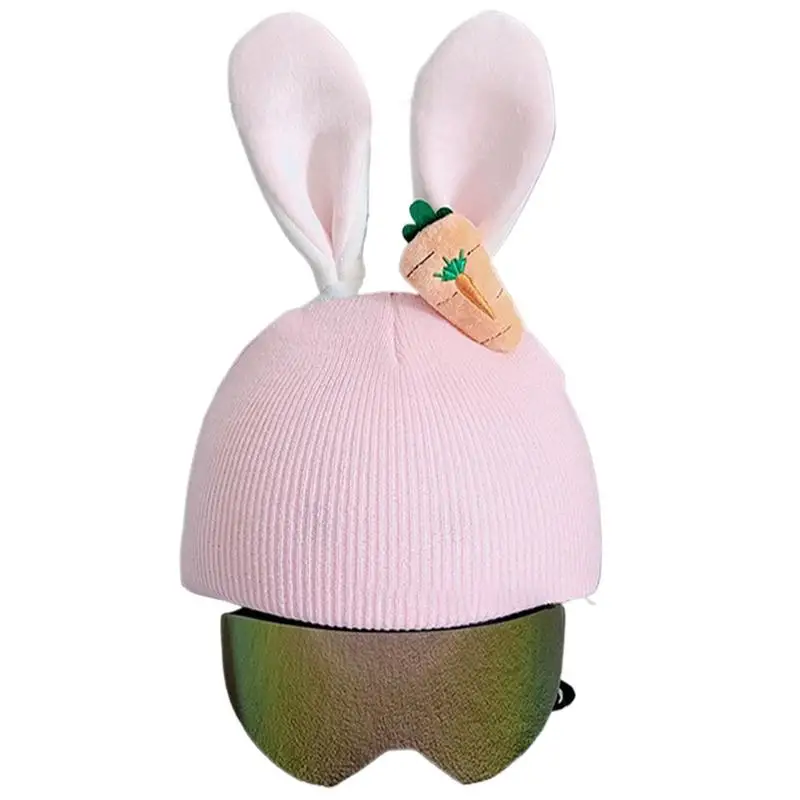 Ski Helmet Cover Snowboard Helmets Cover Snowboard Soft Windproof Skateboard Helmet Sports Cute Knitted Helmets for Kids