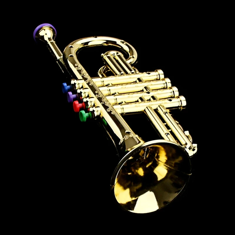 1Pcs Trumpet for Kids, Plastic Trumpet Toy Musical Instrument Toy Early Educational for Boys Girls 24BD