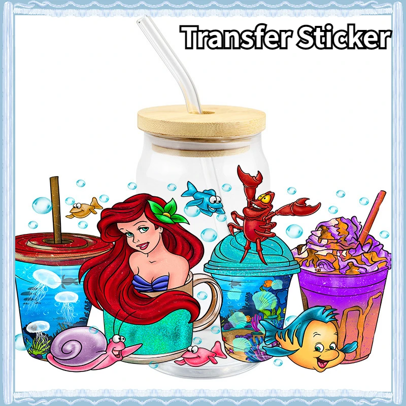 

Прозрачная прозрачная Хрустальная наклейка с аниме-принтом, коробка для канцелярских принадлежностей с изображением русалки, принцессы, океана, рыбы, «сделай сам», наклейки для девушек