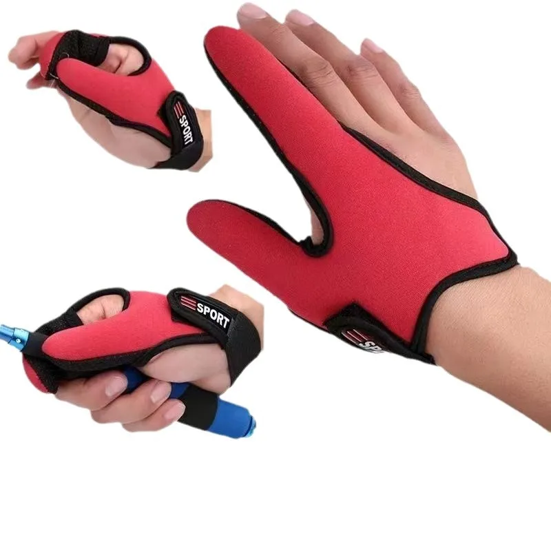 Fishing Gloves 2 Fingers Protector Breathable Anti-Slip Anti-Cut Fishing Gloves Carp Outdoor Fishing Tackle Accessories Supplies