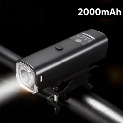 Intelligent LED Bicycle Light with High - Decibel Horn & Type - C Charging (2000mAh Front light)