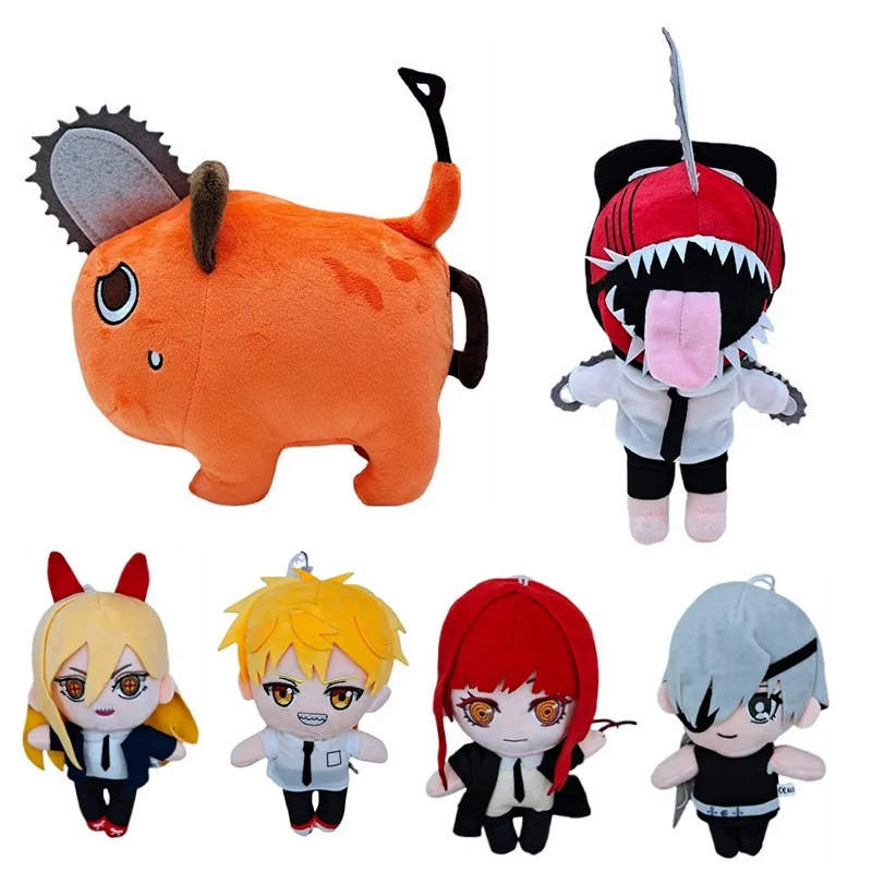

Chainsaw Man Plush Toys Doll Power Makima Denji Mitaka Asa Stuffed Anime Cartoon Soft Toys Halloween Christams Gifts For Kids