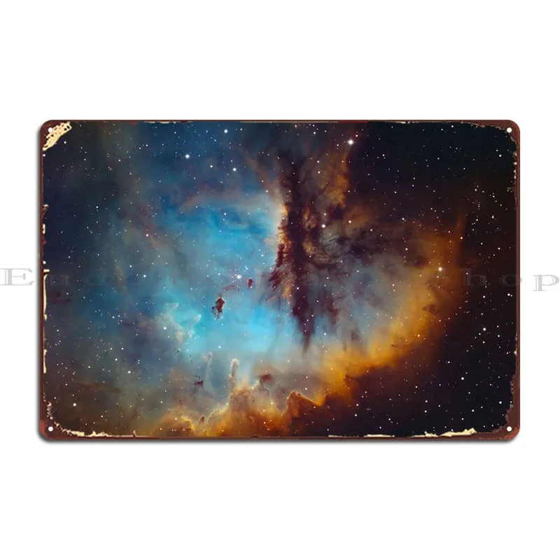 The Pacman Nebula Metal Signs Party Club Kitchen Design Wall Murale Tin Sign Poster