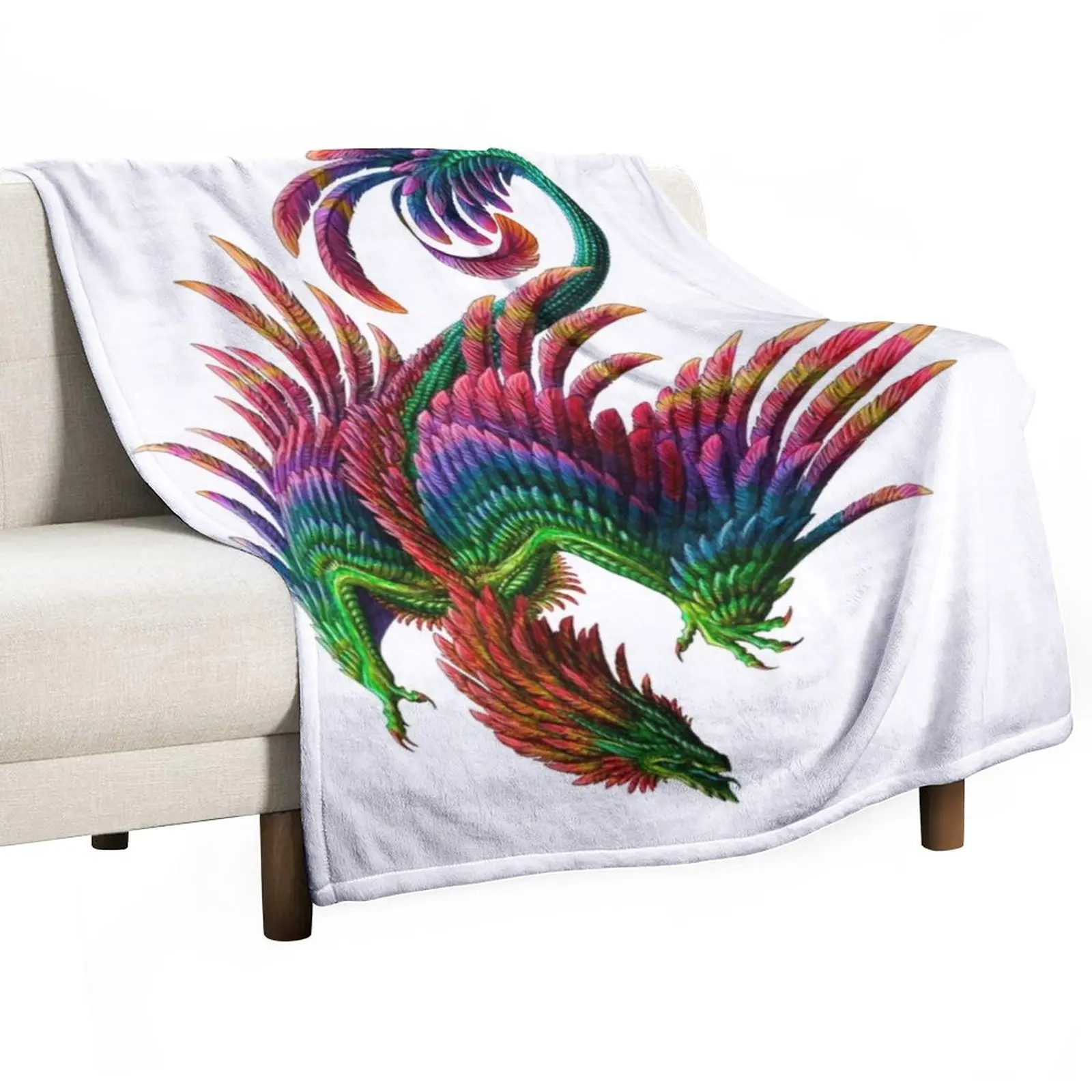 

Quetzalcoatl Throw Blanket Hair Blanket Fluffy Soft Blankets