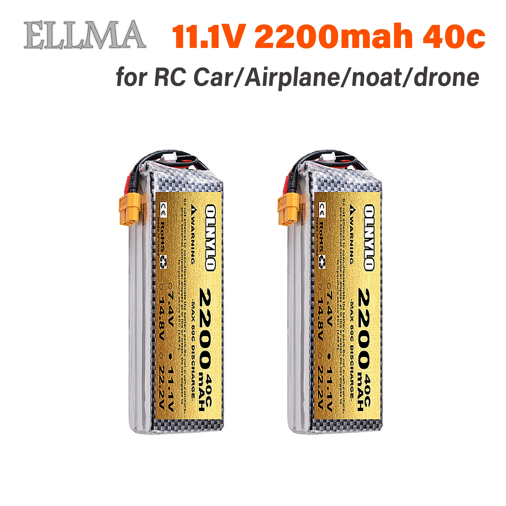 

3S 2200 мАч 11,1 В литий-полимерный аккумулятор Lion Power 40C для автомобиля лодки самолета вертолета гоночного дрона FPV квадрокоптера RC батарея