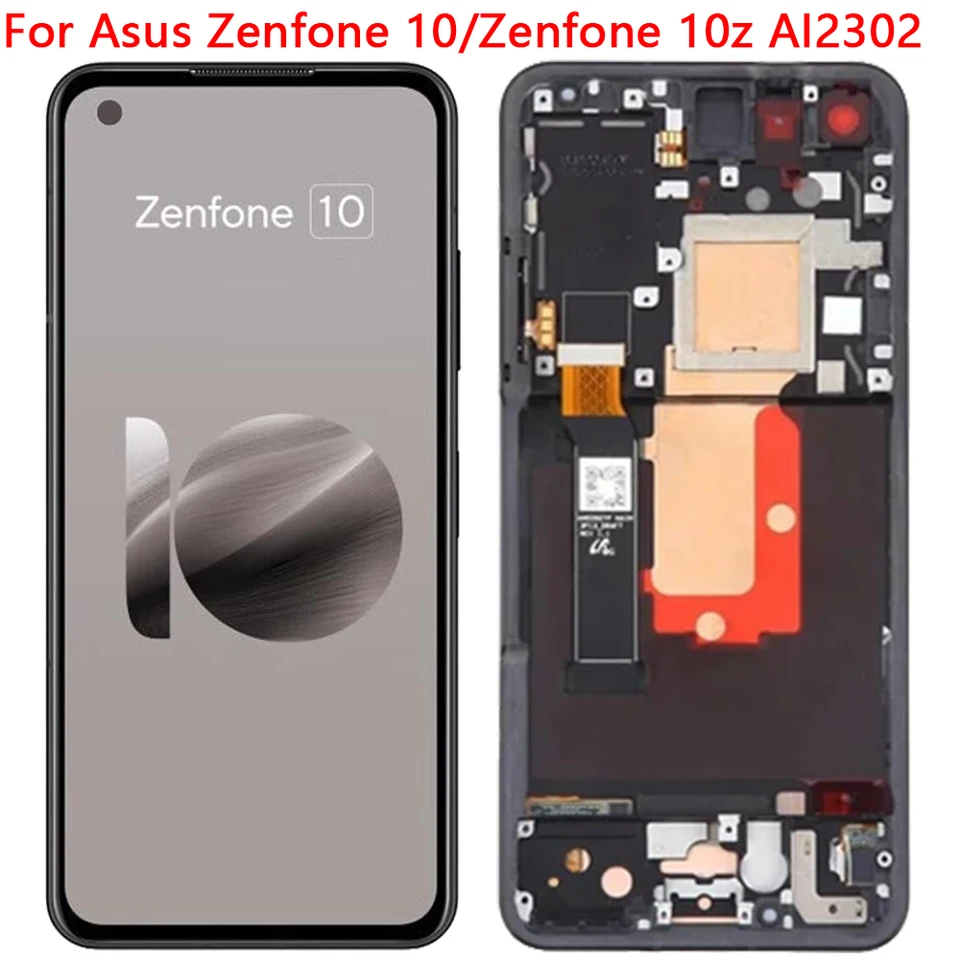 Original For Asus Zenfone 10 LCD Display Touch Screen With Frame