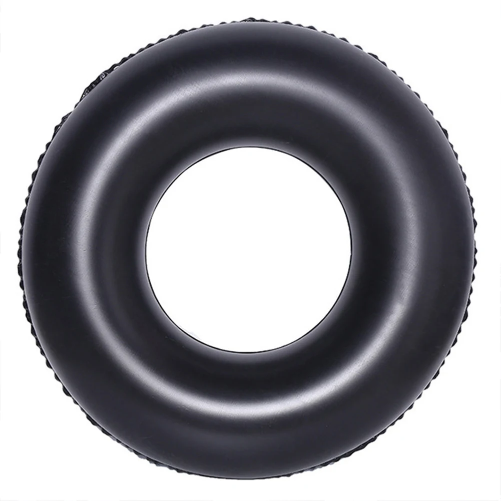 Tire Pattern Pool Floating Rings Leakproof Inflatable Swim Ring Swim Float Tube Thickened Pool Rings for Summer Pool Party
