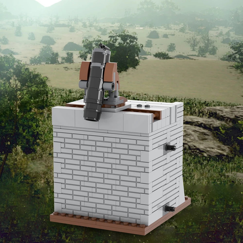 MOC Attack On Titan Giant Brick Anime Action Figure Rumbling Cannon Weapon Building Blocks Toys For Children Creative Birthday Gift