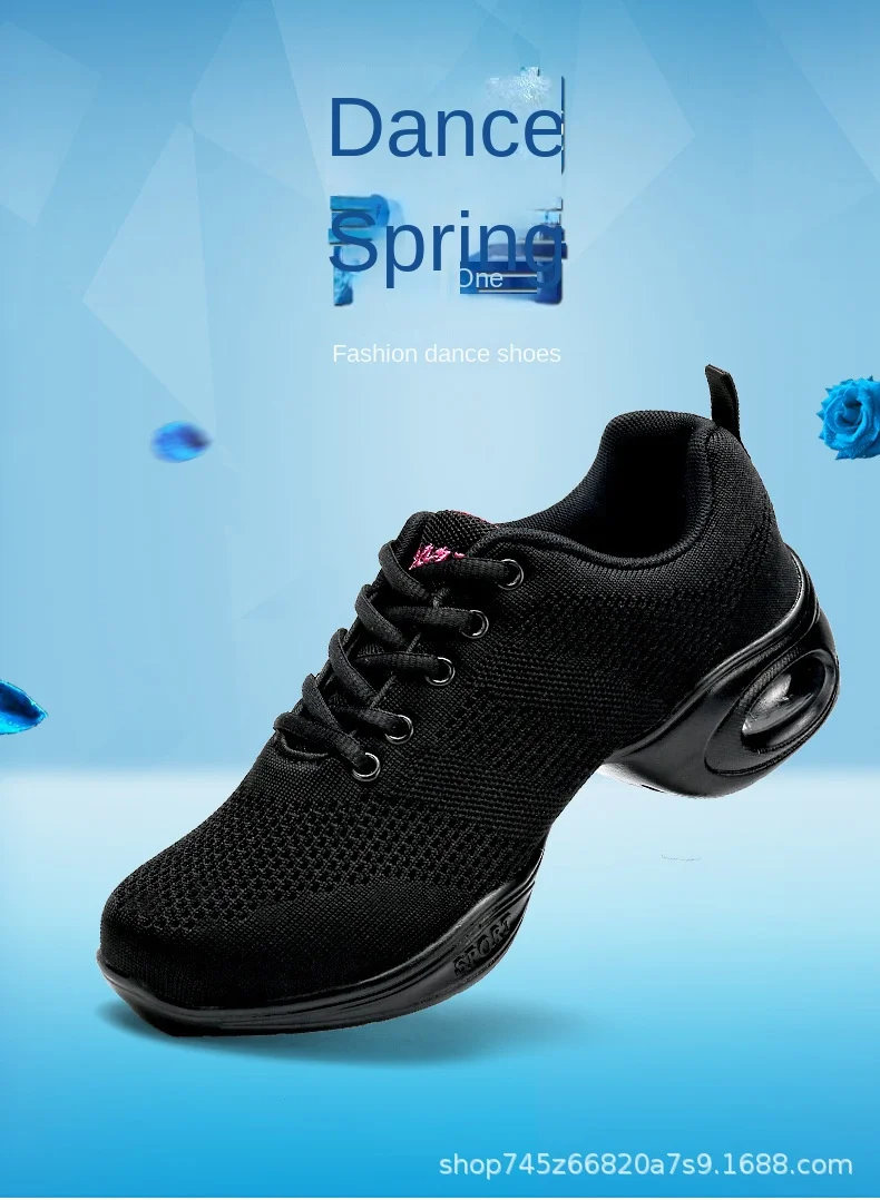 Scarpe Da Ballo Jazz Donna Con Lacci - Suola Divisa Air Cushion - Leggere E Traspiranti Per Danza E Fitness - Foto 5