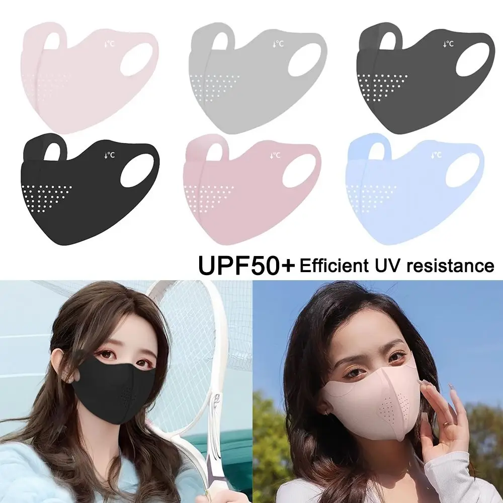 Uv Sun Protection Cycling Face Mask Breathable Thin Ice Silk Face Mask Outdoor Running Cycling Sports Summer face mask