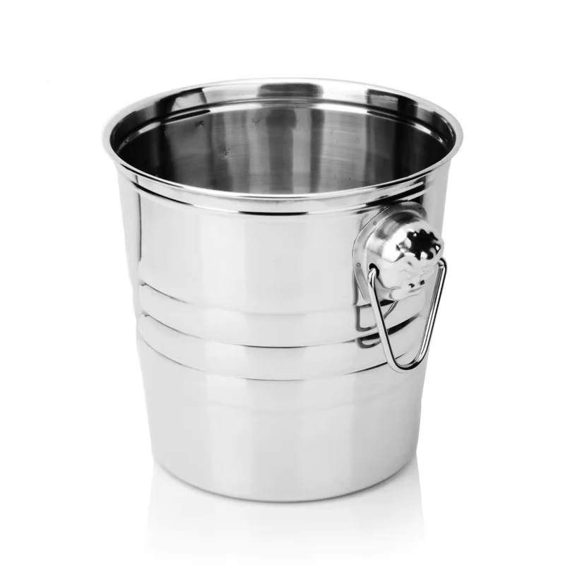 Ice Cube Maker Wine Beer Cooler Bucket 5l Stainless Steel Champagne Wine Beer Bucket For Ktv Bar Kitchen Party Barware