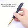 Large-Capacity Black Ink Gel Pen 1.0 Tip Bullet Calligraphy Practice Carbon Black for School Student Business Affairs 4