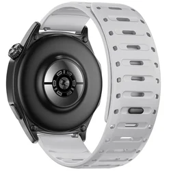Premium 22mm Silicone Magnetic Watch Strap - Versatile Design - 22mm Universal ( Light gray)