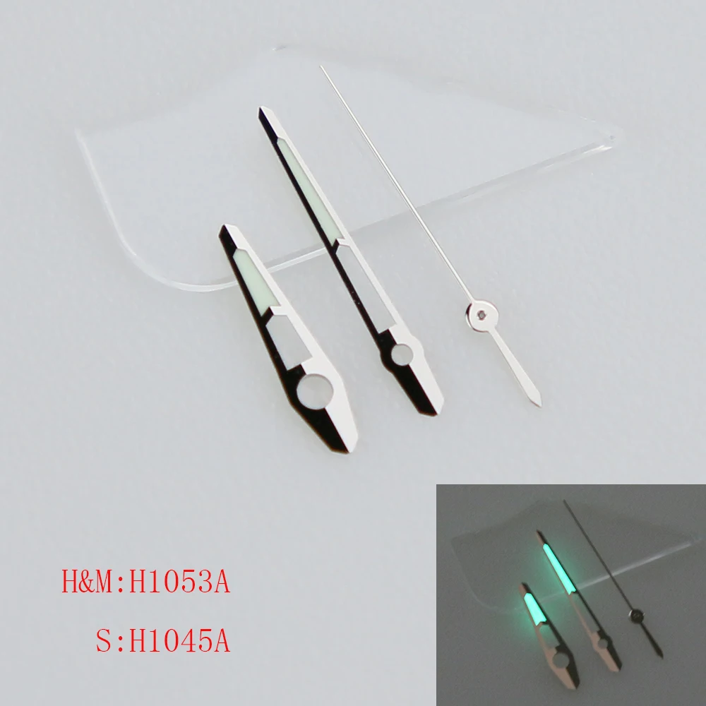 Cut Face Super C3 Green Luminous Watch Hands Fit NH34 35 36 38 70 Automatic Movement 1053
