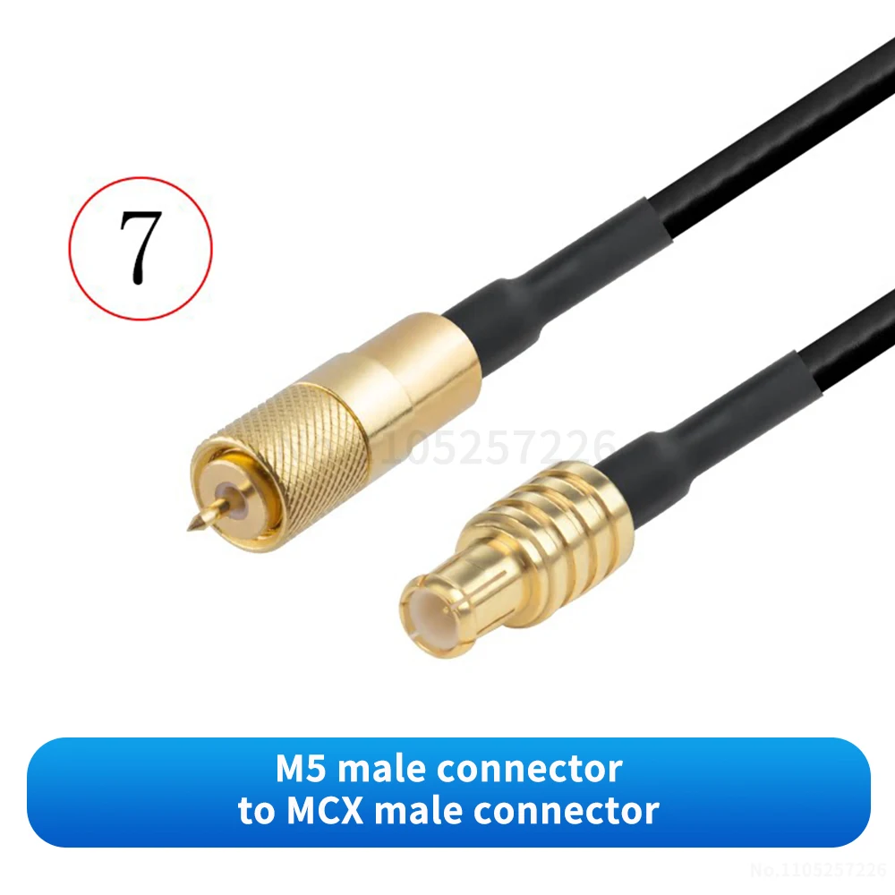 M5 auf MCX Stecker/Buchse (RG316 schwarzes RF-Adapterkabel) M5 auf MCX Signalverbindungskabel Verlängerungskabel (1 Stück) – Detail 8