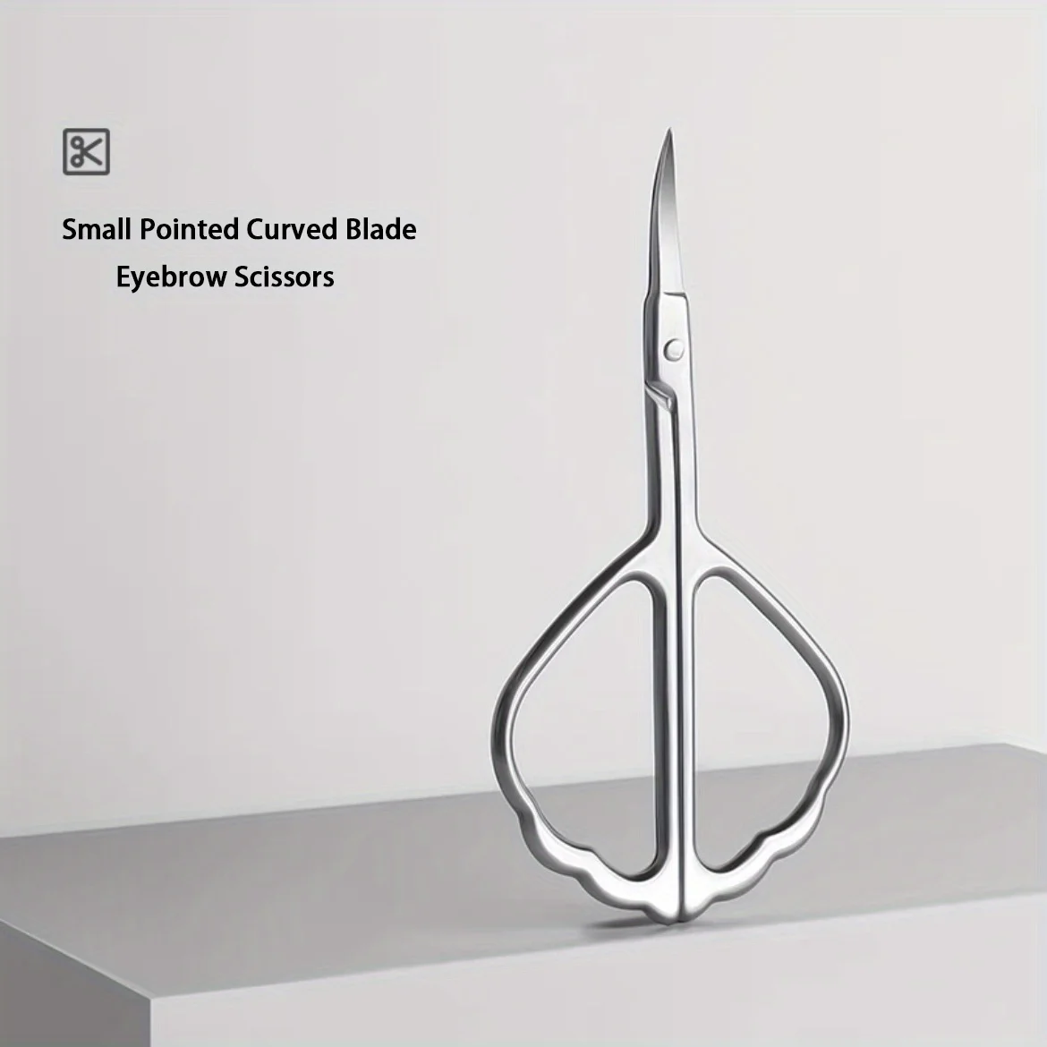 Professional Butterfly Shape Eyebrow Scissors-Stainless Steel Cuticle and Nose Hair Trimmer for Facial Hair Removal
