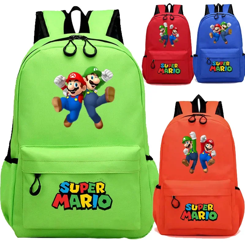 

New Game Super Mario Mario Game Shape Backpack Elementary and Middle School Students School Bag Children's Cartoon Tide