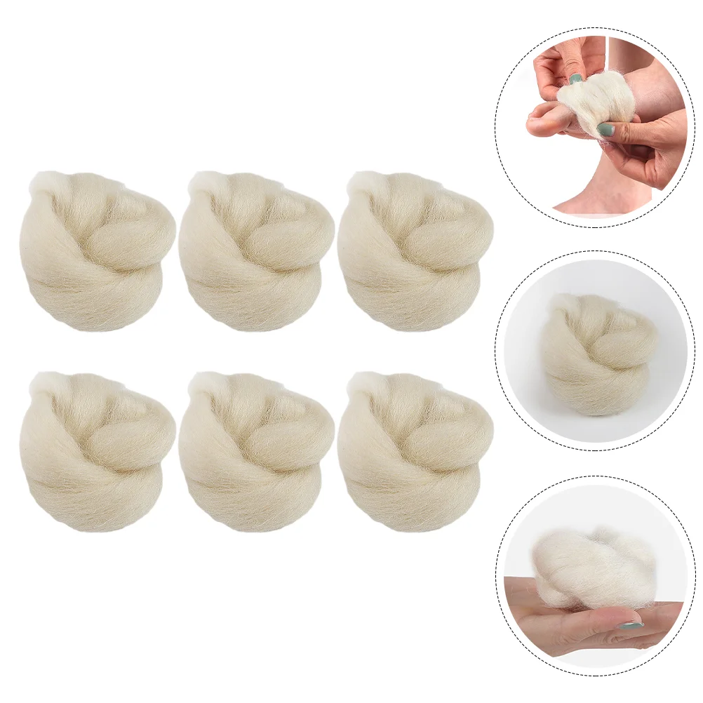 

Lambs Wool For Toes Supple Toe Separator Foot Care Pads Sweat-Absorbing Overlapping Toe Separator Toe Corn Pads