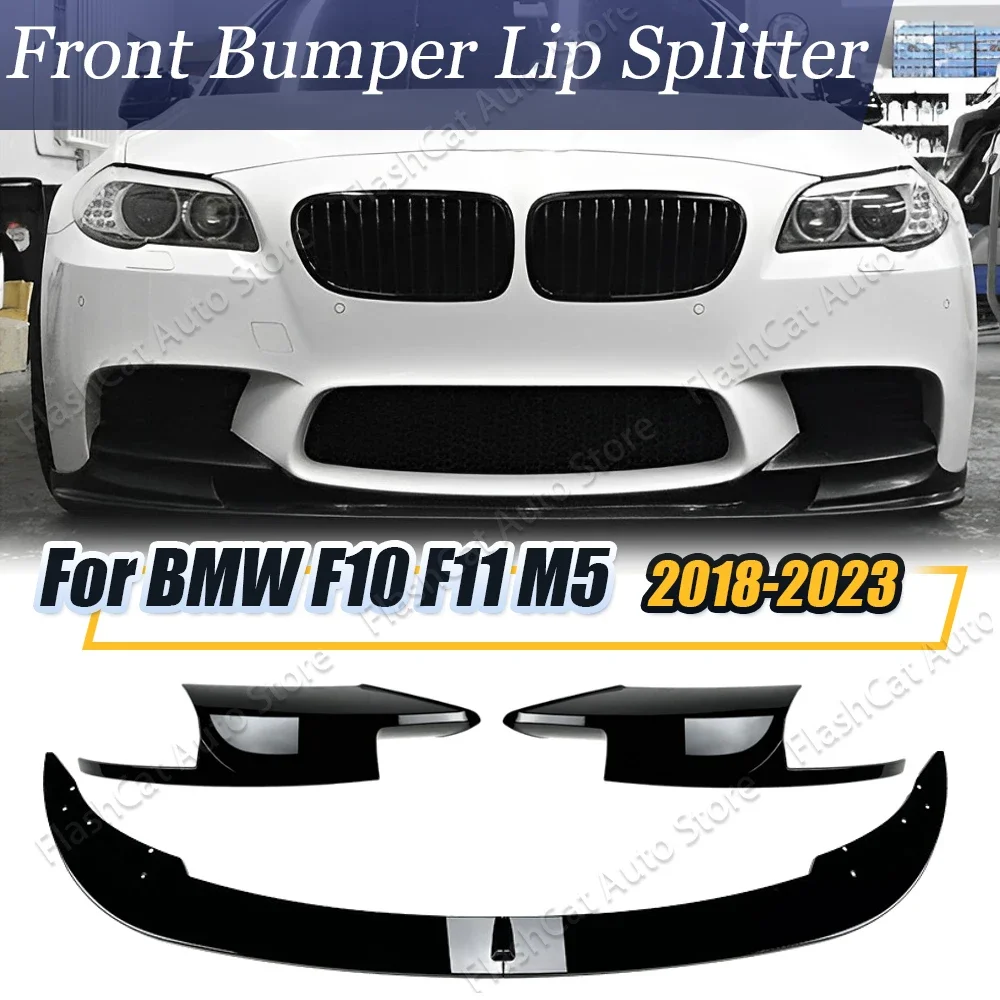 Per Bmw F10 F11 M5 2011-2017 Paraurti Anteriore Lip Body Kit Spoiler Side Splitter Paraurti Canard Splitter Fendinebbia Presa D'Aria
