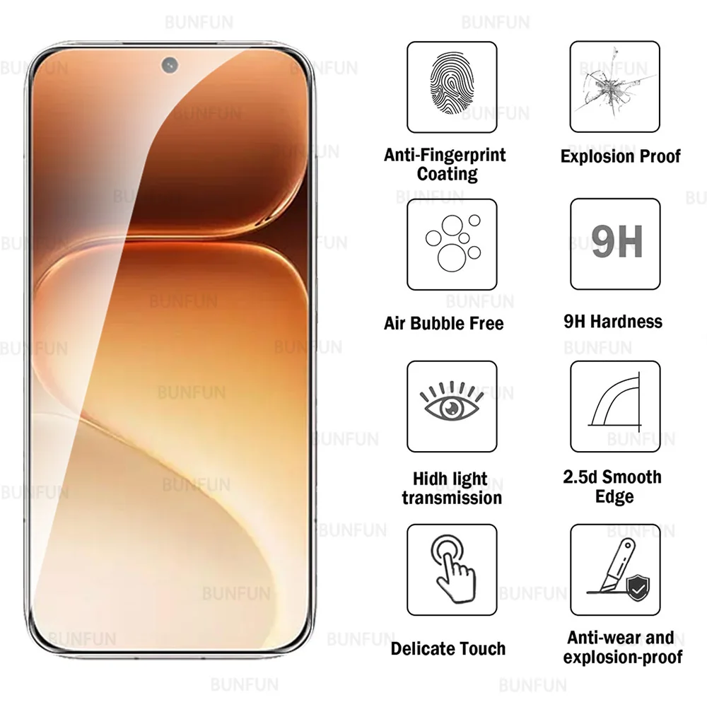 4-Pack Tempered Glass Screen Protector Case