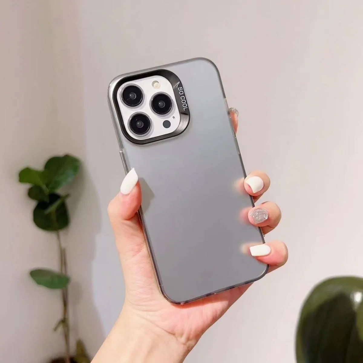 Fashion Camera Frame Bumper Shockproof Soft Phone Case - Anti-Scratch Back Cover