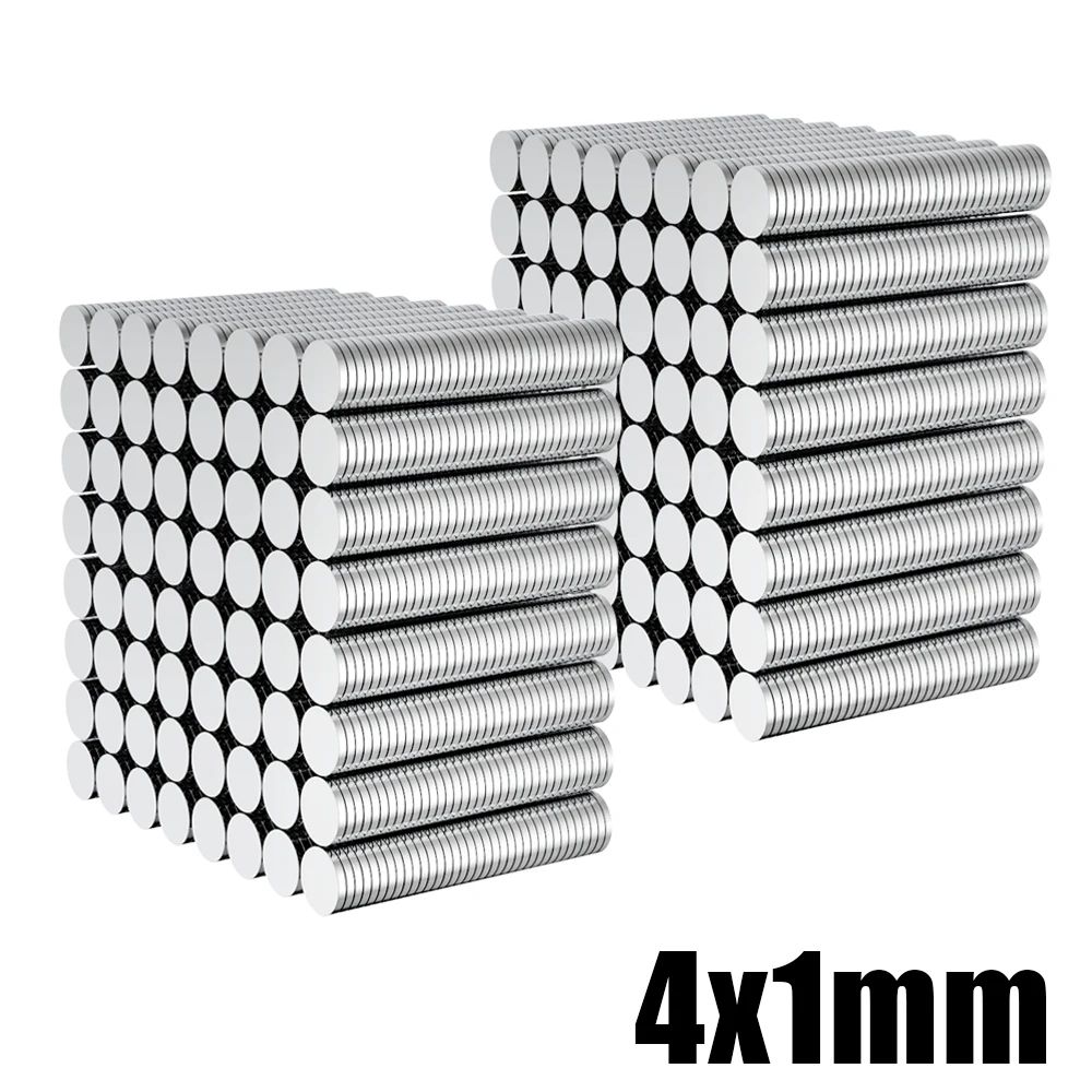 Mini Small Magnets 4x1 mm Round 4*1 Super Powerful refrigerator magnets Disc 100/300 Pcs