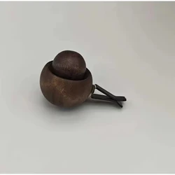 Spherical Wooden Essential Oil Diffuser for Home and Car - Natural Fragrance Dispenser and Elegant Decor Piece (1pc)