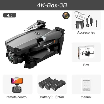JINHENG XT6 Mini Drone 4K 1080P HD Camera WiFi Fpv Air Pressure Altitude Hold Foldable Quadcopter RC Dron Kid Toy Boys GIfts 12