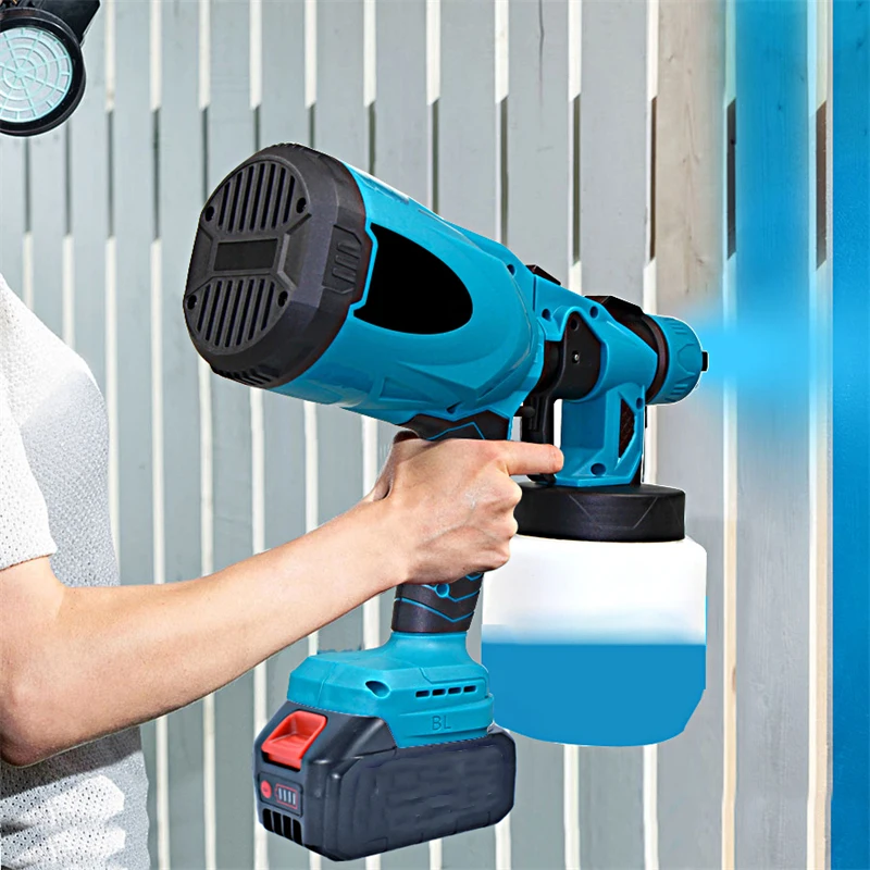 Electric Spray Gun 800ML High Power Cordless Handheld Electric Paint