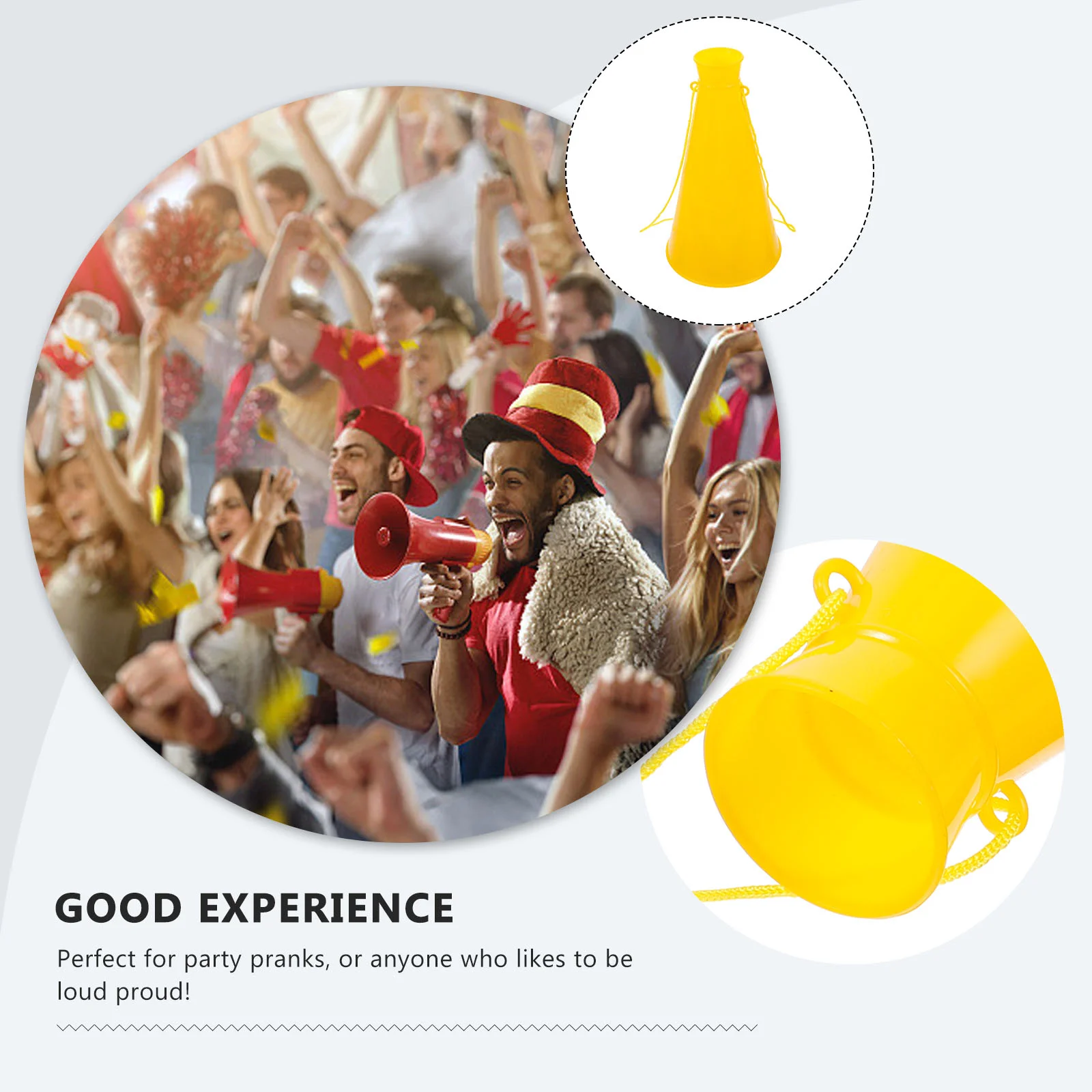 Cheer Megaphone Plastic Megaphone for Party Sports Match Games Noisemaker Toy cheer megaphones for sporting events