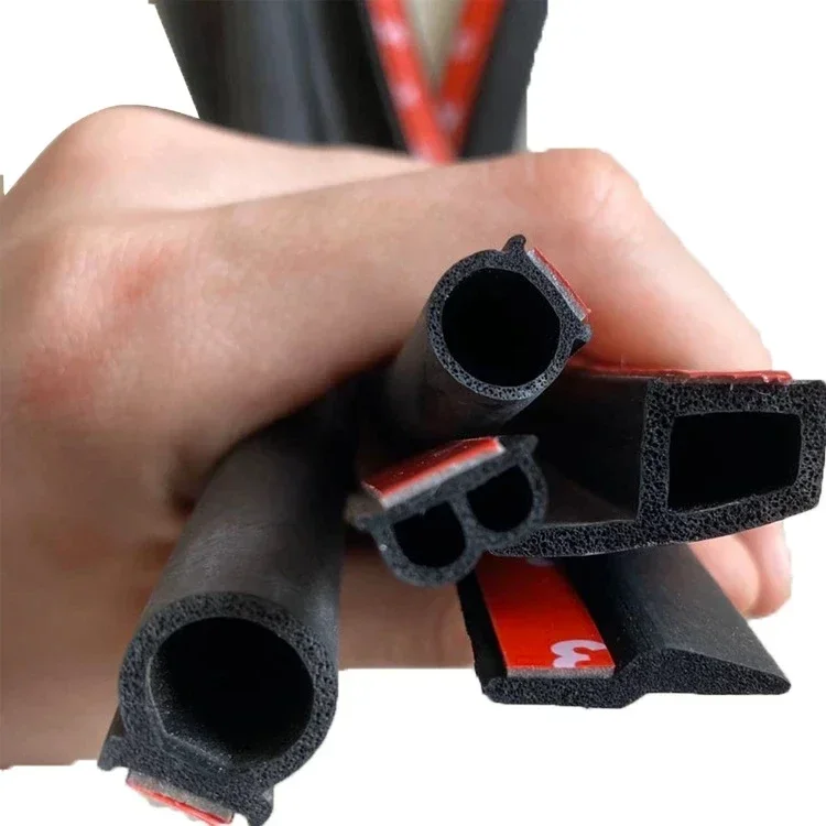 자동차 문짝 도장 스트립, EPDM 고무 소음 절연 웨더스트립, 방음 자동차 도장, 강한 접착제, 4 미터 모양, B P Z Big D