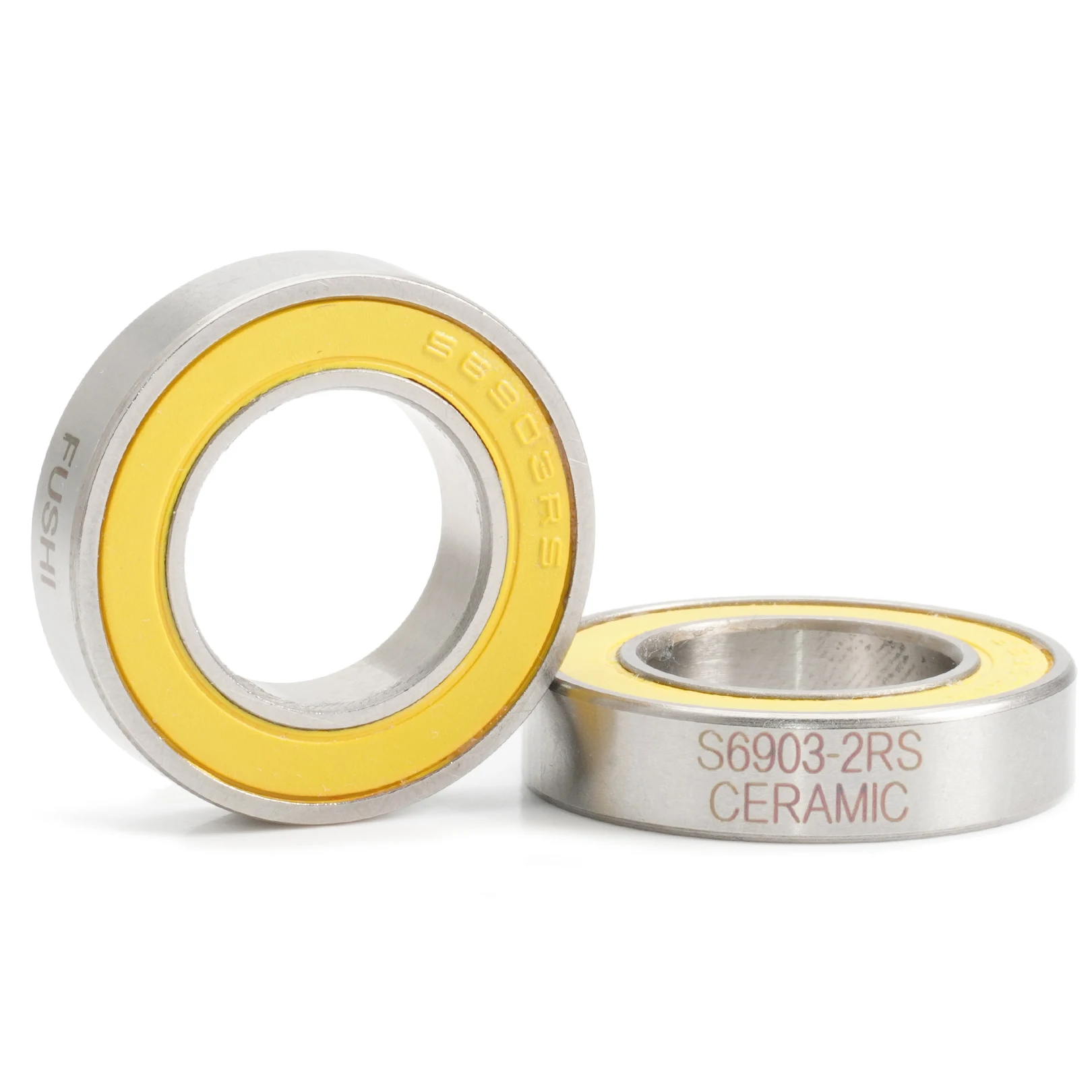 6903-2RS 스테인레스 베어링 17*30*7mm (1 PC) ABEC-3 6903 RS 자전거 허브 전면 후면 허브 휠 17 30 7 세라믹 볼 베어링