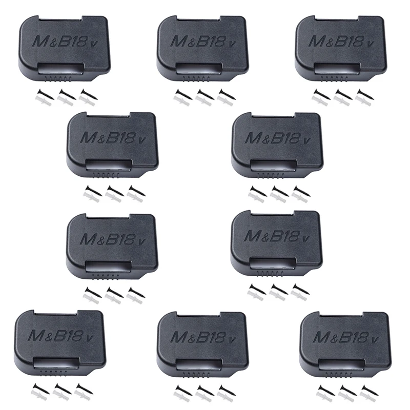 

5/10PCS Tool Power Battery Holder for Makita for Bosch 18V Li-ion Battery Wall Mounts Battery Storage Stand for MAKITA for BOSCH