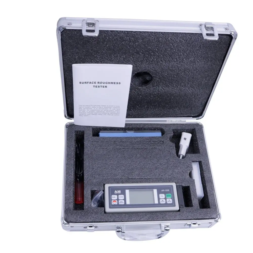 AR-132B Digital Surface Roughness Tester Gauge Meter with Probe for Ra, Rz, Rq, Rt 3