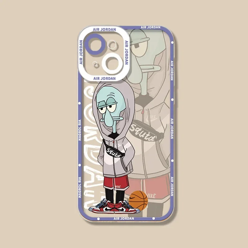 thumbnail image 1 of Bob Esponja-funda de silicona suave para iPhone, carcasa de teléfono con diseño de estrellas, compatible con los modelos 15, 14, 13, 12, 11 Pro Max, Mini, XS, X, XR, SE, 6, 6S, 7, 8 Plus, SE, 2020, 1 of 5