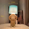 Claeted Naughty Boy Creative Table Lamp Unique LED Pleats Reading Lighting Bedroom Bedside Night Light Children's Gift 6