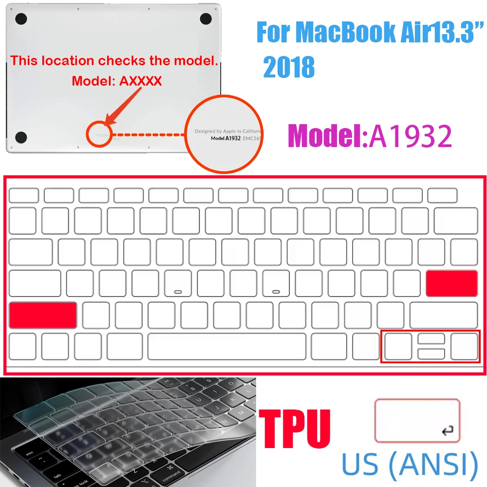Feather-Light Ultra-Thin TPU Keyboard Cover