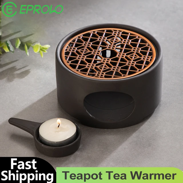 Fűtési Bázis Kerámia Teáskanna Melegebb Tealight Kemence Gyertya Tálca Fűtés Tricet Edény Csésze Fűtő A Kávétej Tea Melegítéséhez