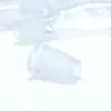 2Pcs 14mm Female to 18mm Male Clear Glass Expander Reducer Adapter Connector Lab 2