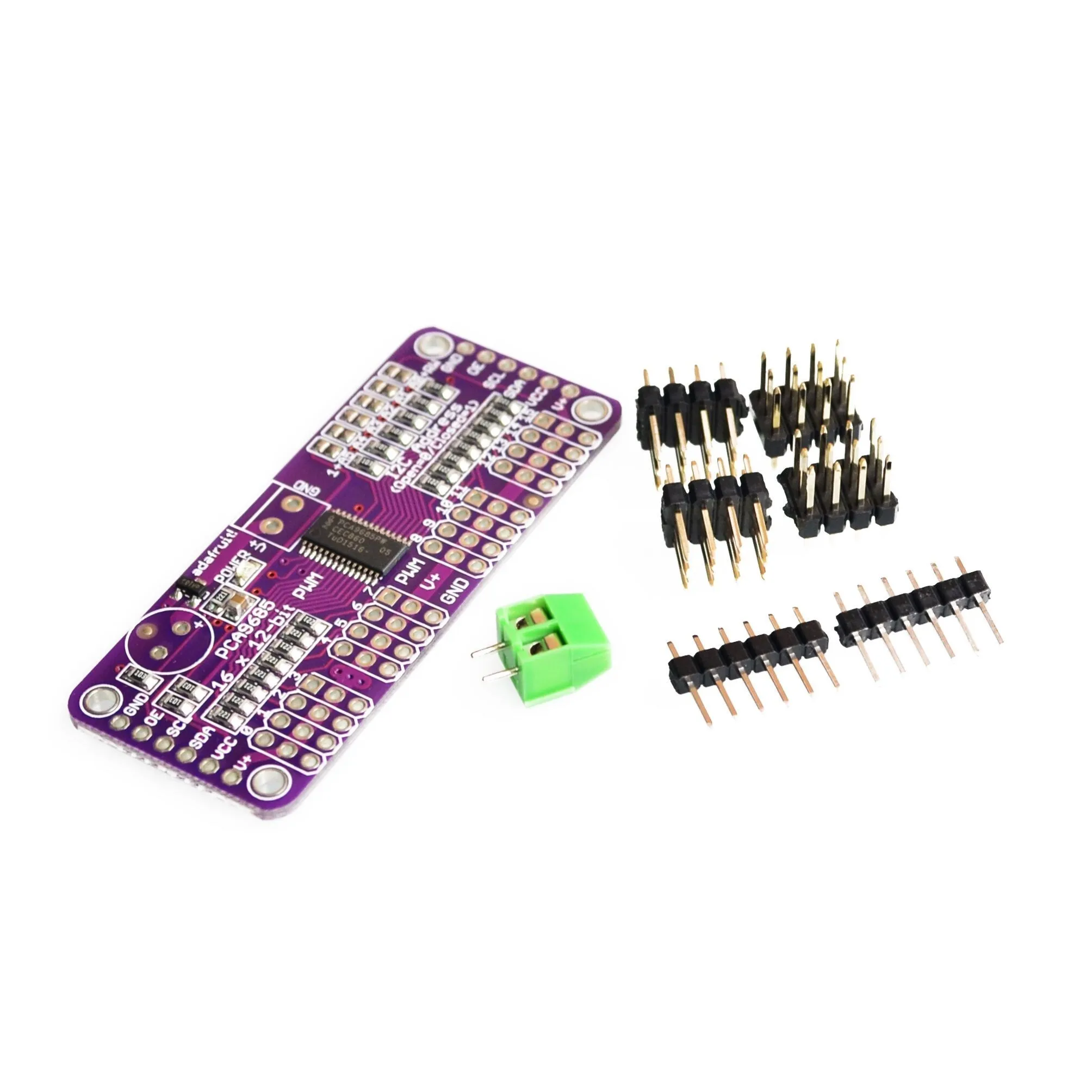 Interfaccia Pwm/Servo Driver-I2C A 12 Bit A 16 Canali Pca9685 O Servo Shield Modulo Raspberry Pi Shield