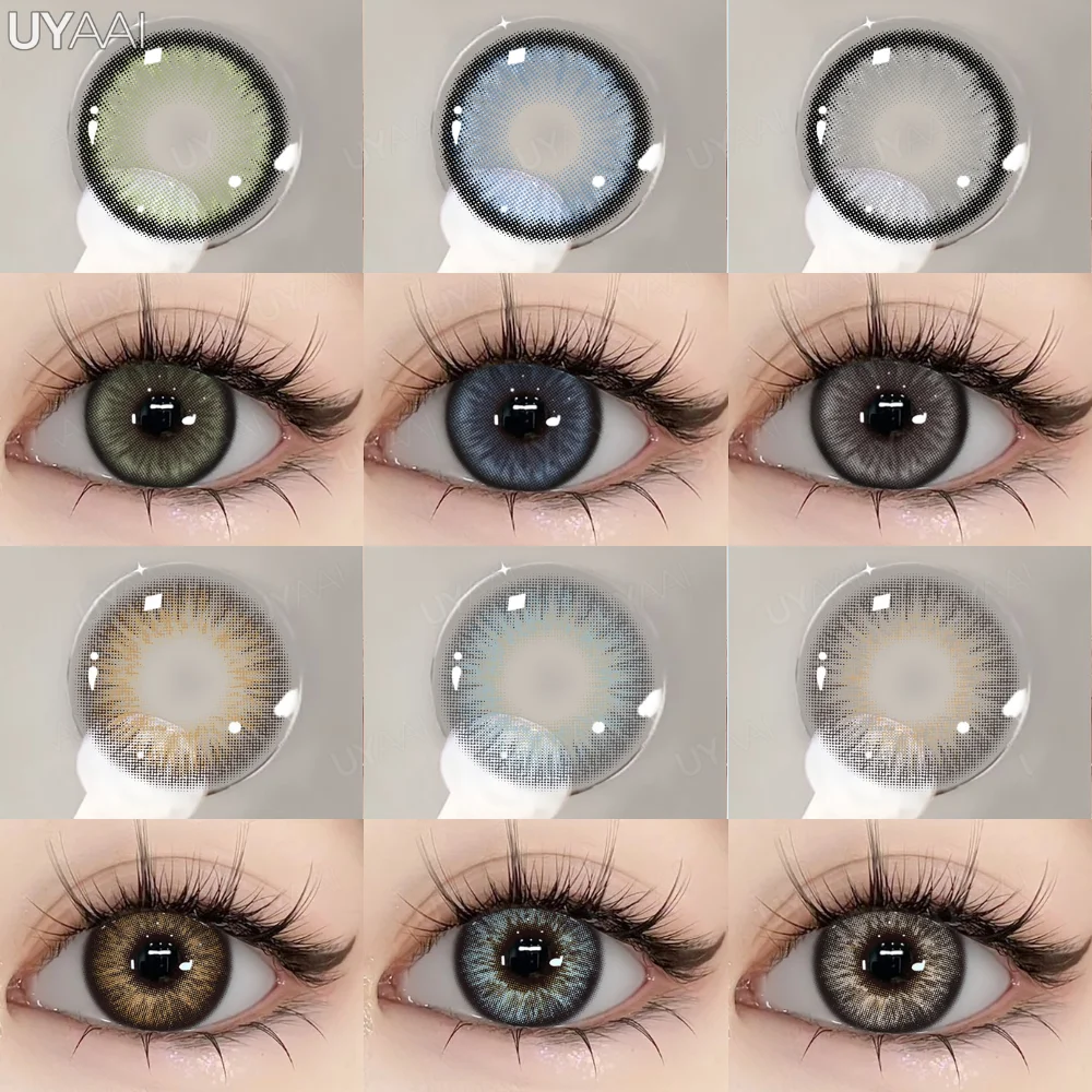 Vibrant Shades Natural Color Contact Lenses - Brown, Blue, Green, Gray Collection