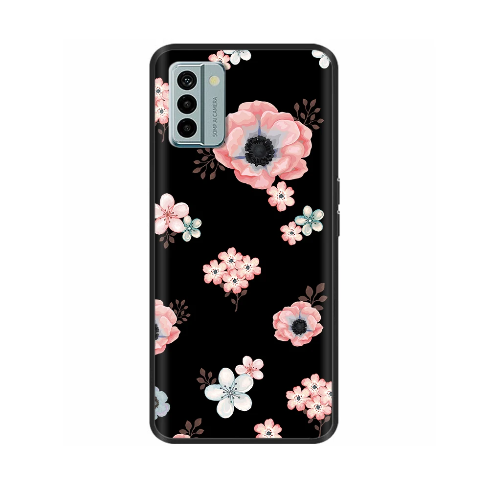 Nokia G22 Cool Silicone TPU Protective Shell - Painted Soft Back Cover with Black Bumper